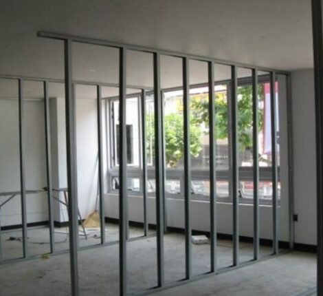 construcción rápida de perfiles metálicos para tabiquería