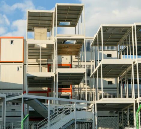 estructura modular en construcción
